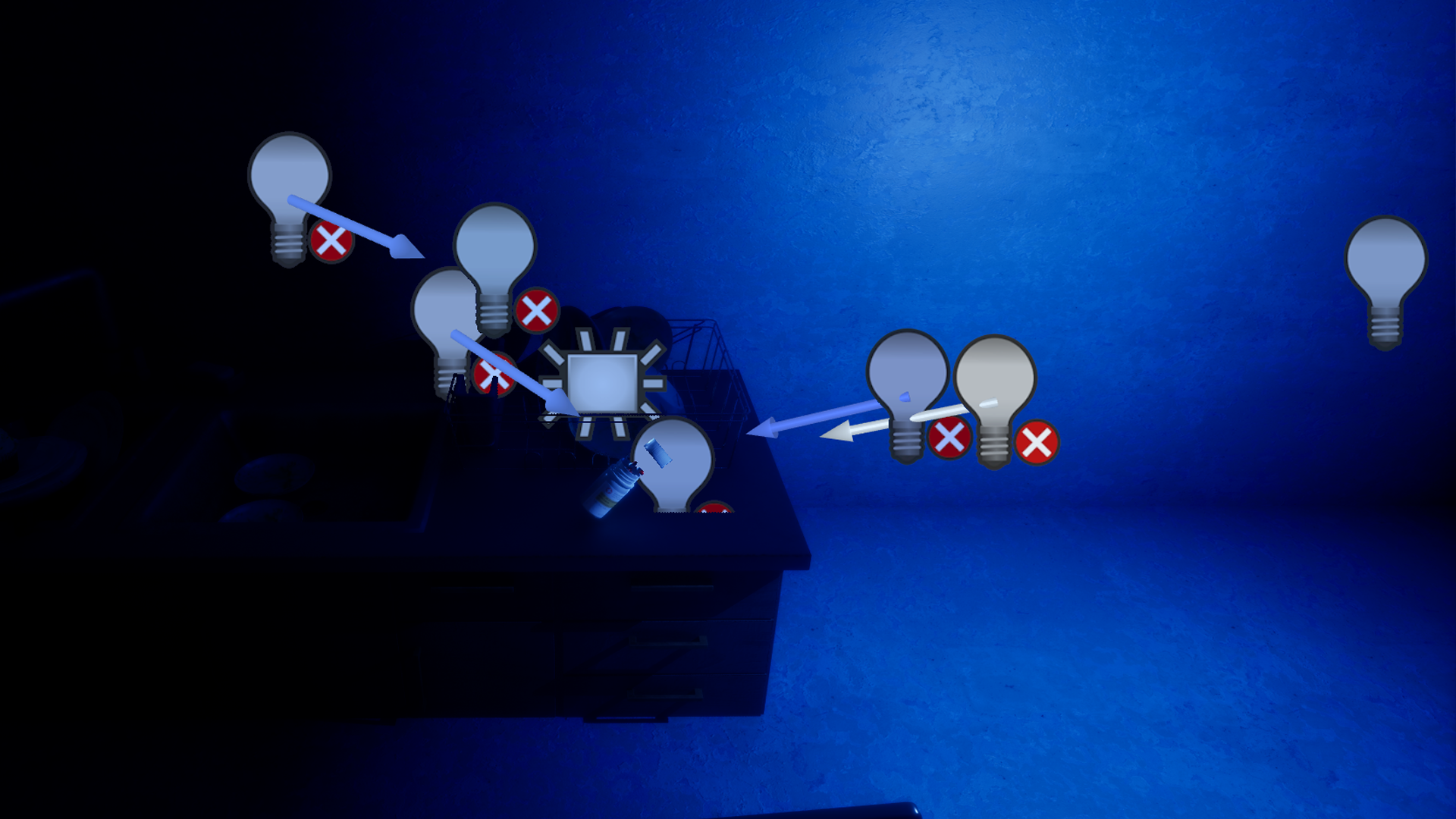 The Day We Flew — lighting setup in the Unreal Engine 5 viewport